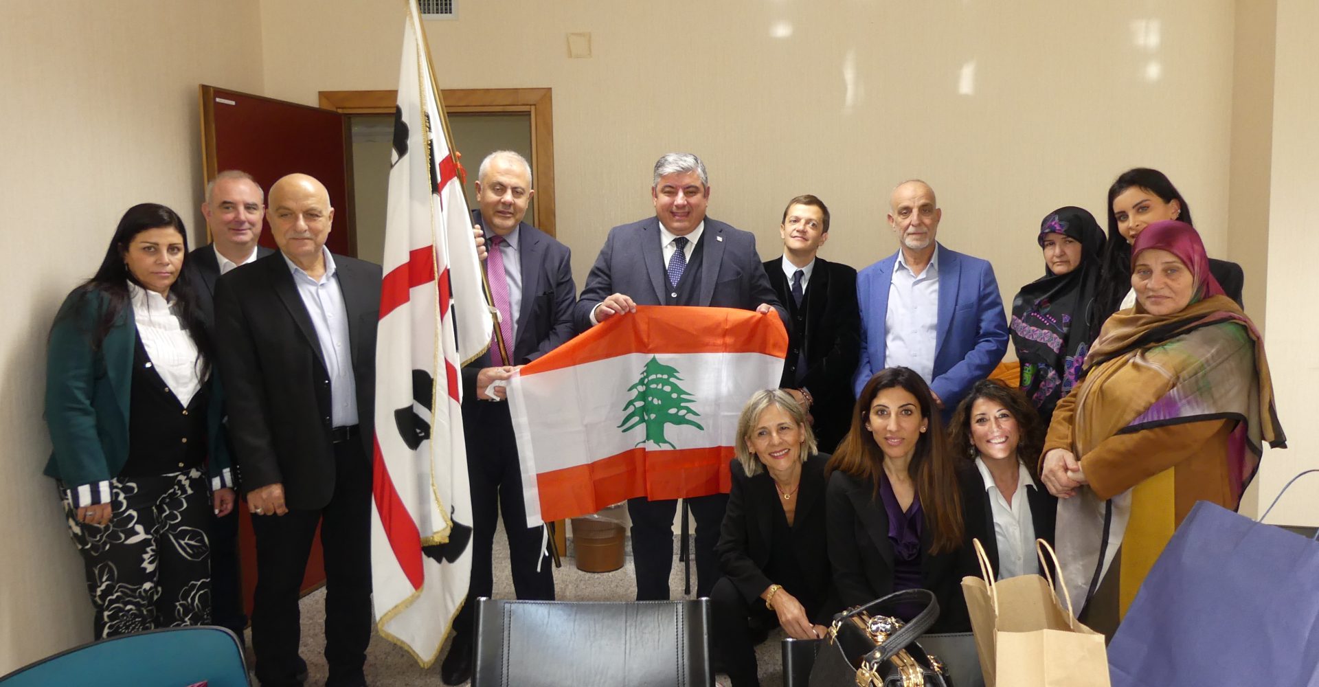Assessore Sanna riceve delegazione Libanese guidata dal Governatore di Beirut, Marwan Abboud